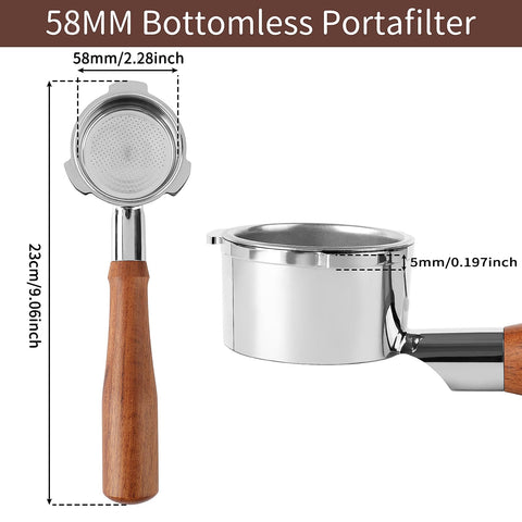 Fogkay cesto filtro 58mm dos tazas para dosis de hasta 21 g