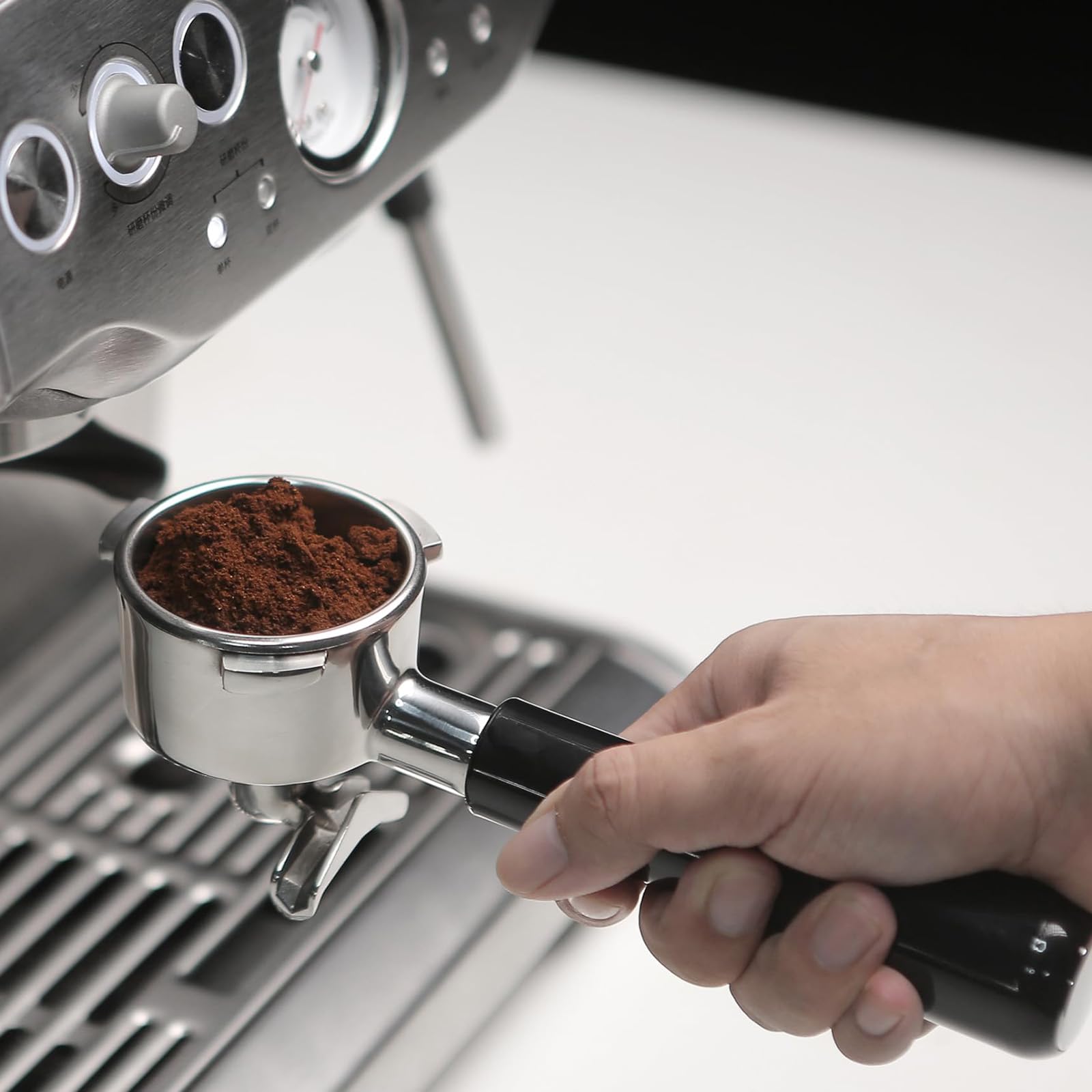 Fogkay compatibilidad 54mm con modelos Breville para espresso eficiente.