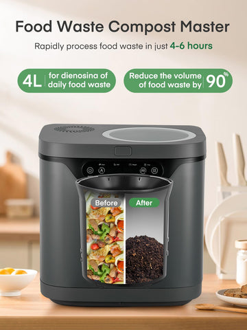 FOHERE composter eléctrico; pantalla led facilita la operación y supervisión.