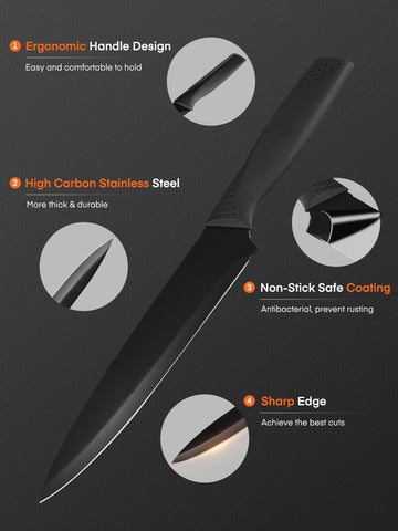 FOHERE cuchillo santoku precisión para cortes delicados y rápidos.