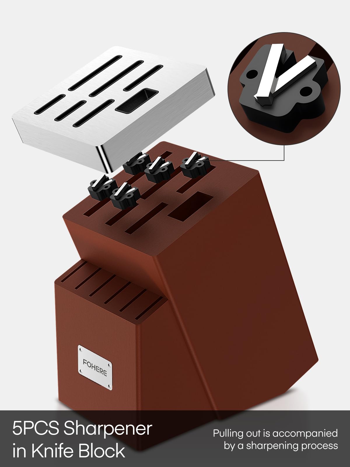 fohere cuchillos de acero alto carbono inoxidable con filo duradero