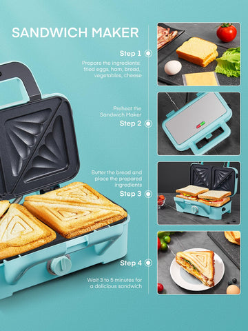 FOHERE gofrera con indicadores luminosos para saber cuándo precalentar y cocinar