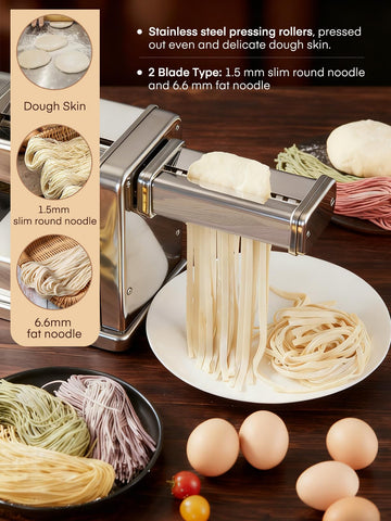 FOHERE: anchura de corte 1.5 mm y 6.6 mm para fideos.