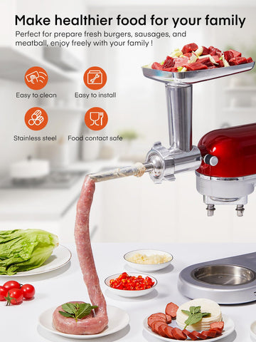 FOHERE placas de molienda para KitchenAid, varias texturas para resultados consistentes