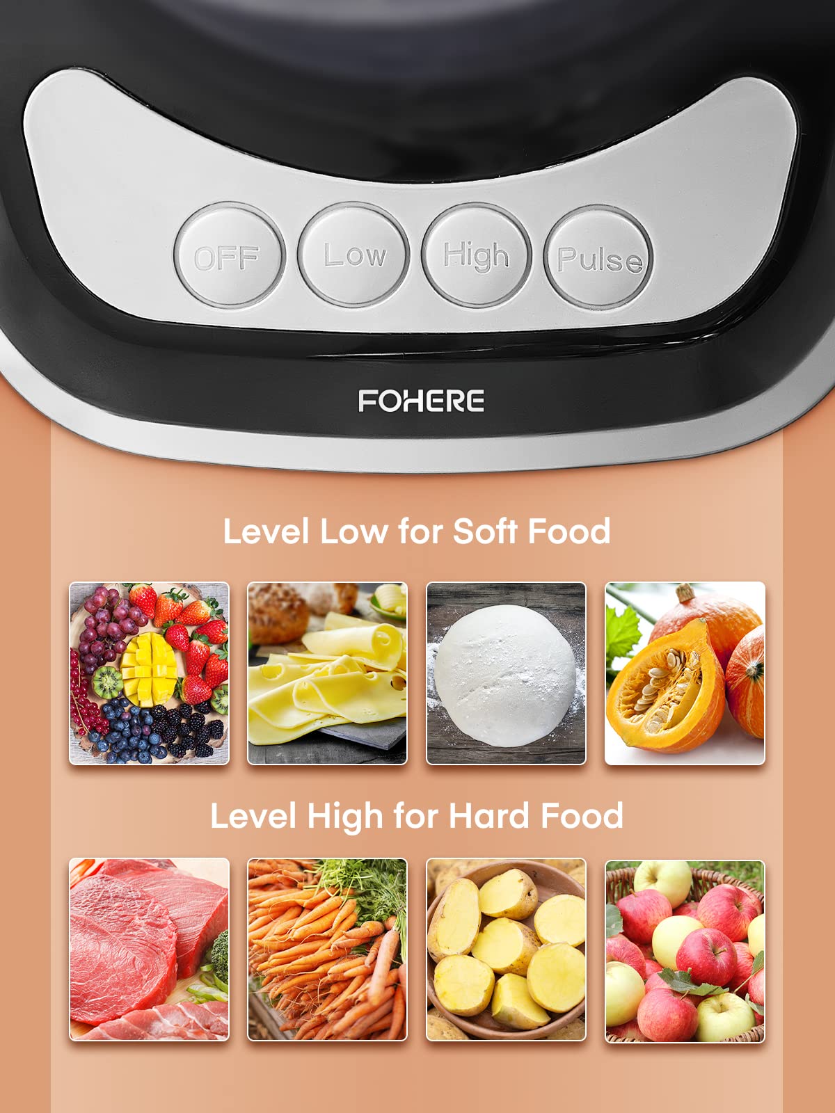 FOHERE tubo de alimentación dos en uno facilita introducir ingredientes rápidamente.