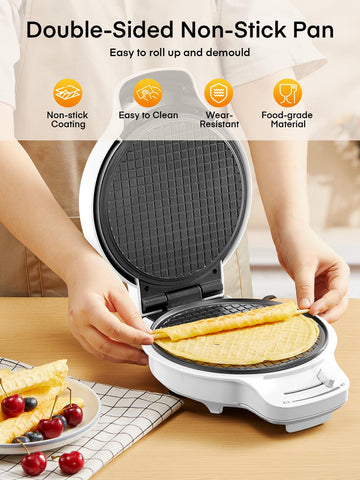 FOHERE diseño versátil para pizzas, panqueques y helados en un solo aparato.