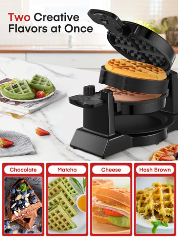 FOHERE Waffle Maker mango de tacto frío para seguridad.