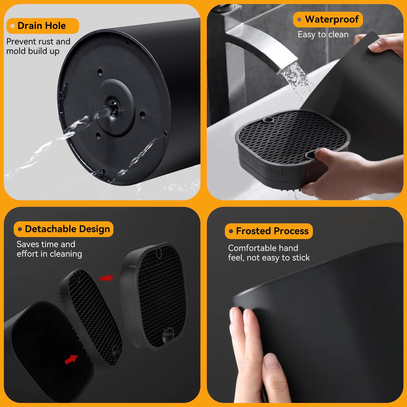 Fohil diseño moderno negro, estilo sobrio para la cocina.