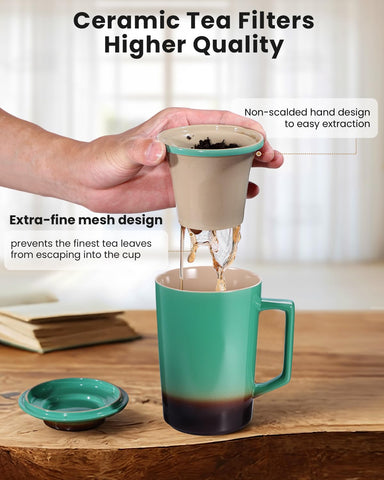 Infusor cerámico sin metal de Foinly para degustaciones limpias