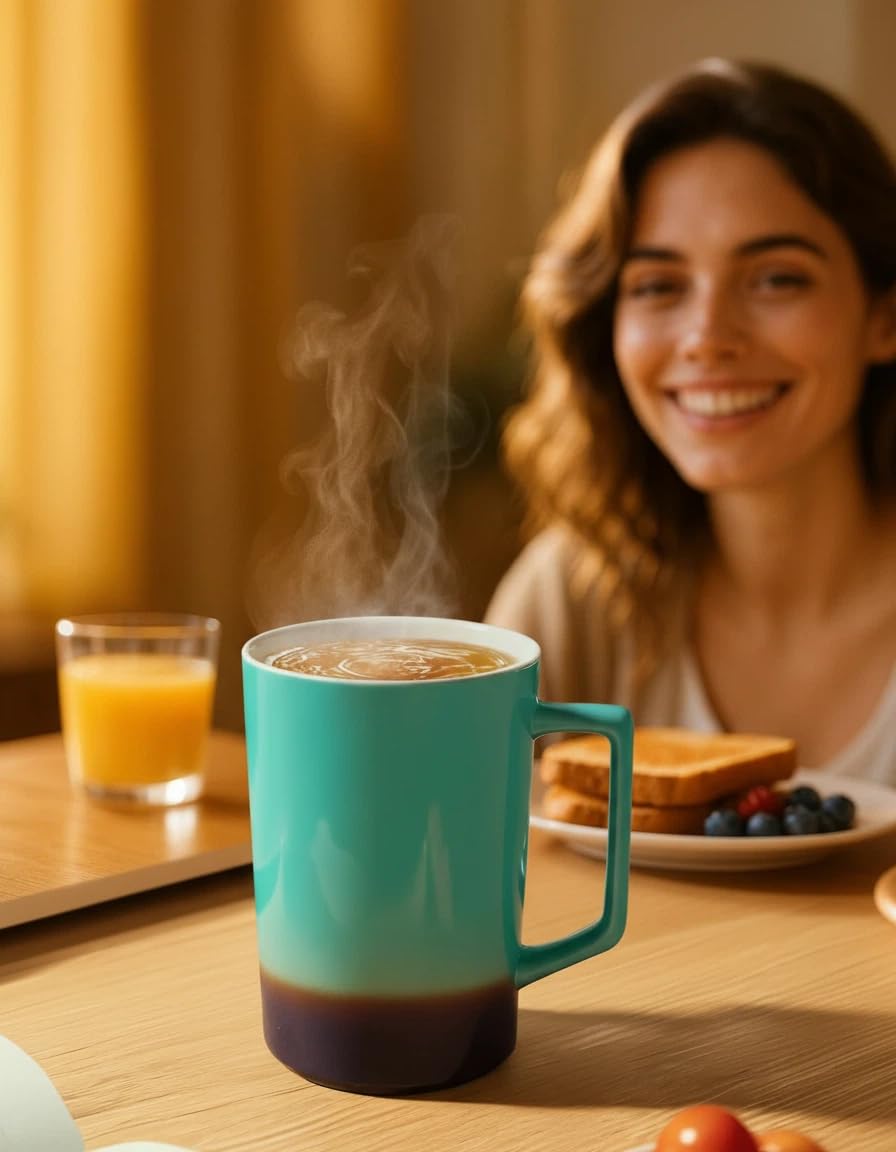Ritual diario de té con la taza Foinly en casa