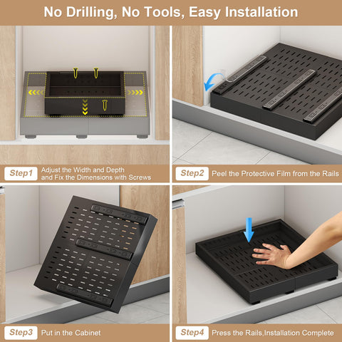 Organizador de cocina para ollas y utensilios grandes