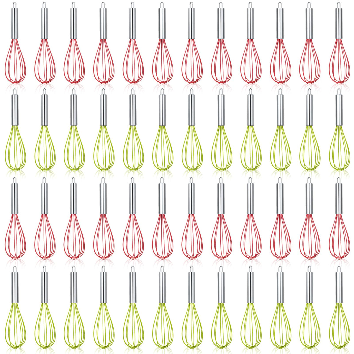 FoldTier batidoras de silicona 10 pulgadas multicolores para mezclar con facilidad.
