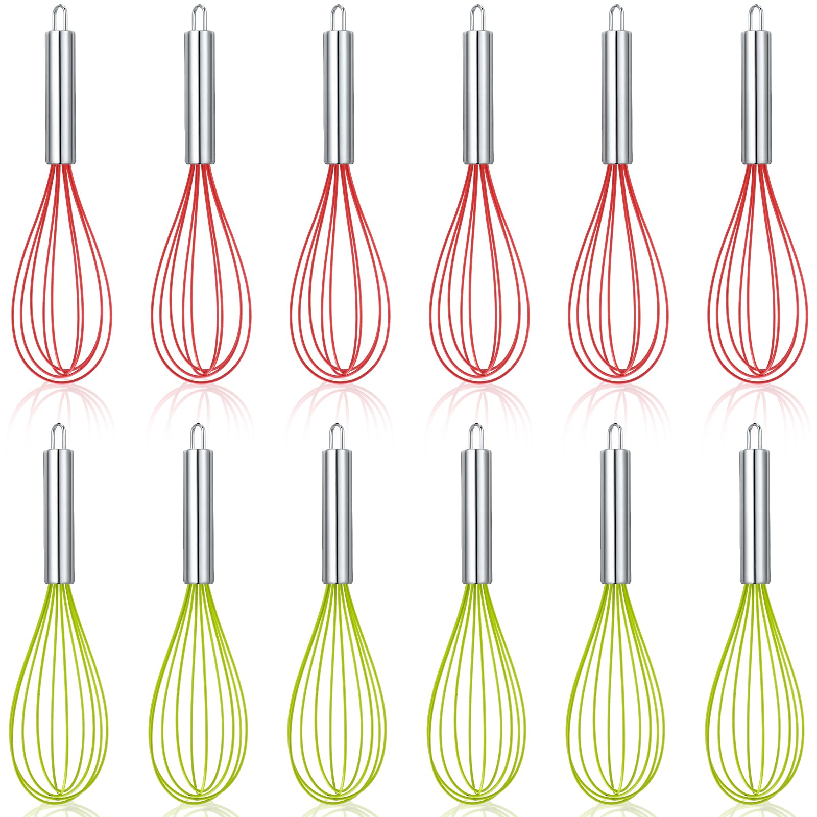 FoldTier batidores navideños de silicona 10 pulgadas; ideal para batir masas festivas