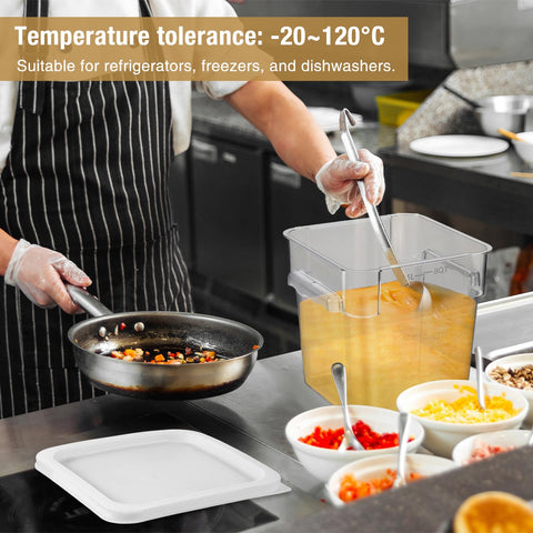 FoldTier diseño apilable 8qt con bordes convexos para apilar estable.