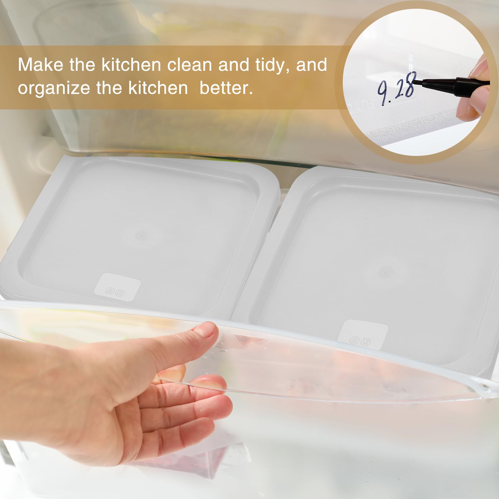 FoldTier contenedor de alimentos con asa lateral doble para transporte cómodo.