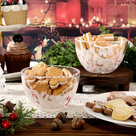 FoldTier cuencos para postres y dips de Navidad, 14oz.