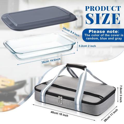 FoldTier tapa gris para cazuela de vidrio, mantiene la comida caliente con elegancia