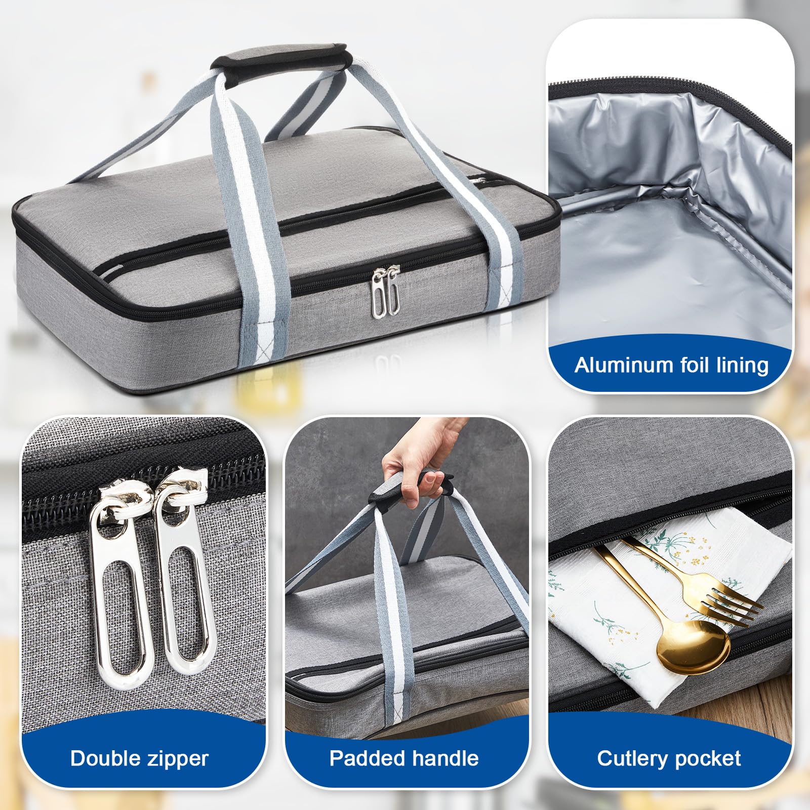 FoldTier vidrio borosilicato resistente a cambios de temperatura, seguro para horno