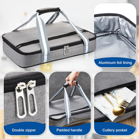 FoldTier vidrio borosilicato resistente a cambios de temperatura, seguro para horno