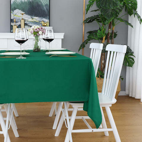 Mantel verde FOLINS&HOME para exterior, resistente al agua y fácil de limpiar.