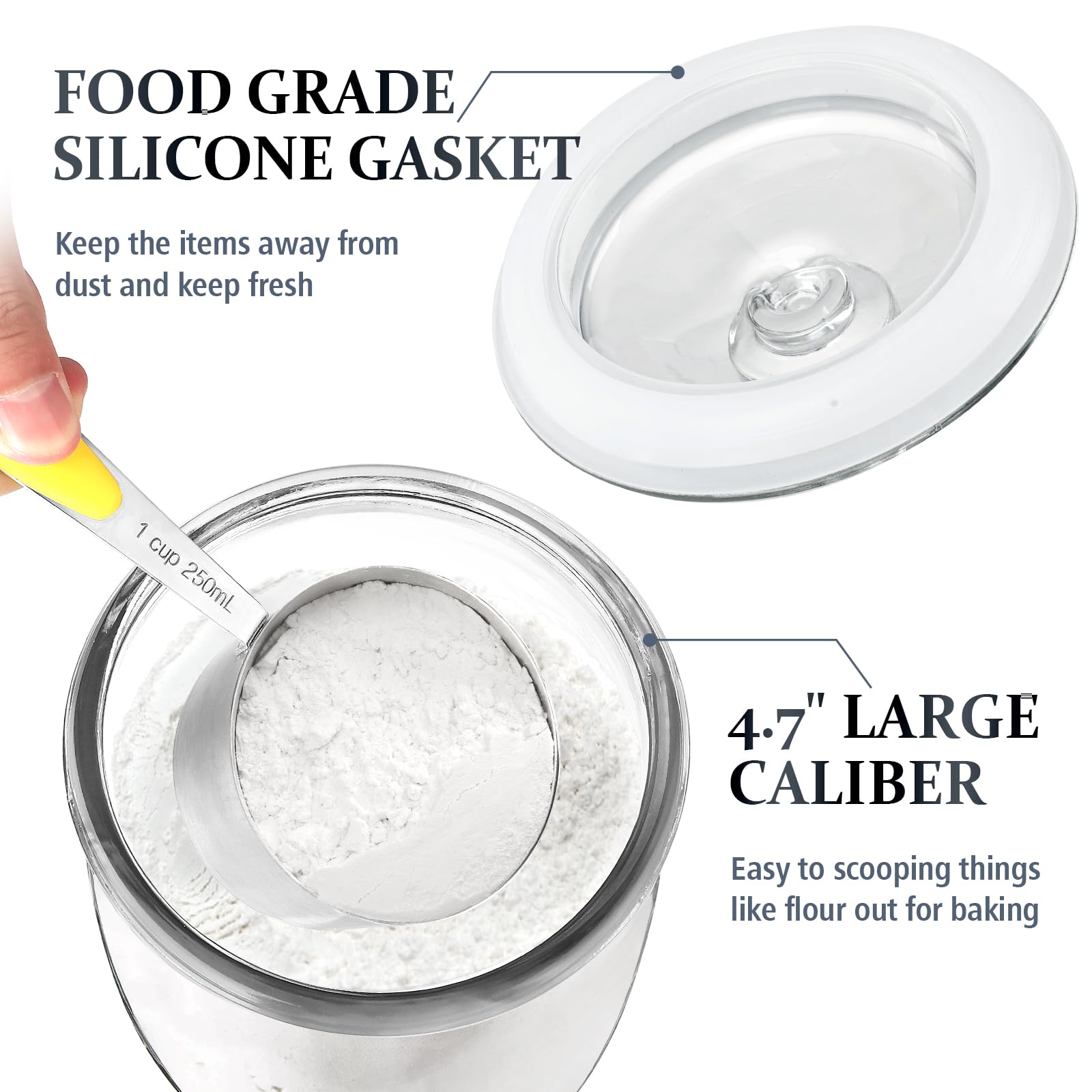 Folinstall frasco uso multifuncion en cocina, ideal para cereales
