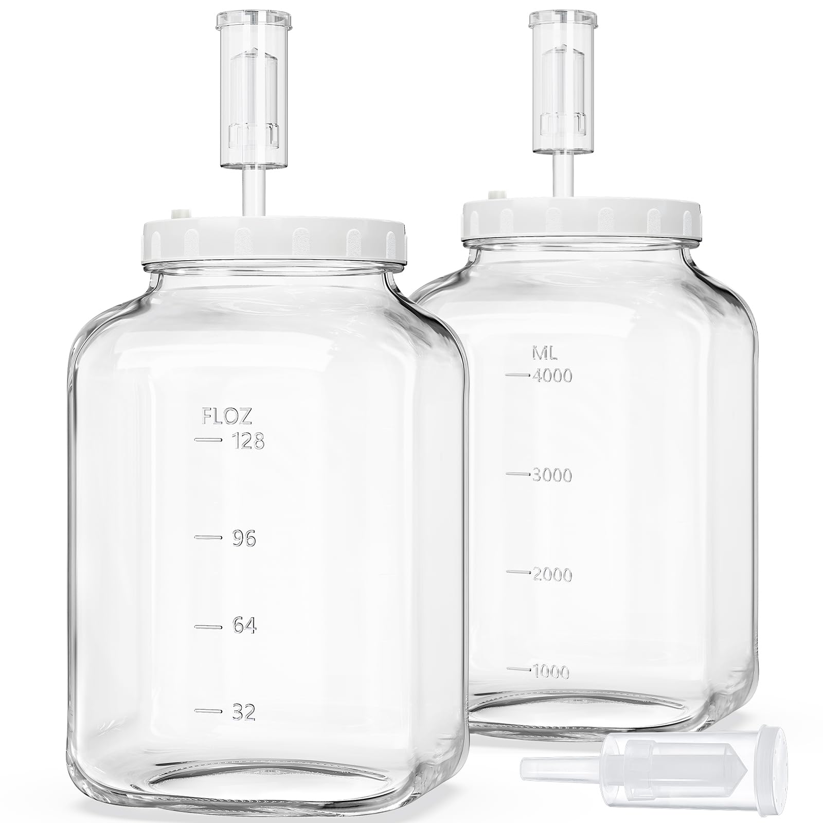 Frascos Folinstall de fermentación cuadrados, ideales para encurtidos y kimchi.