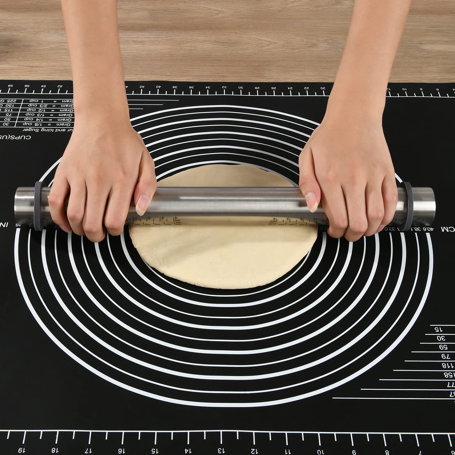 Folksy Super Kitchen estera para pasteles y pizzas 28x20, perfecta para repostería.