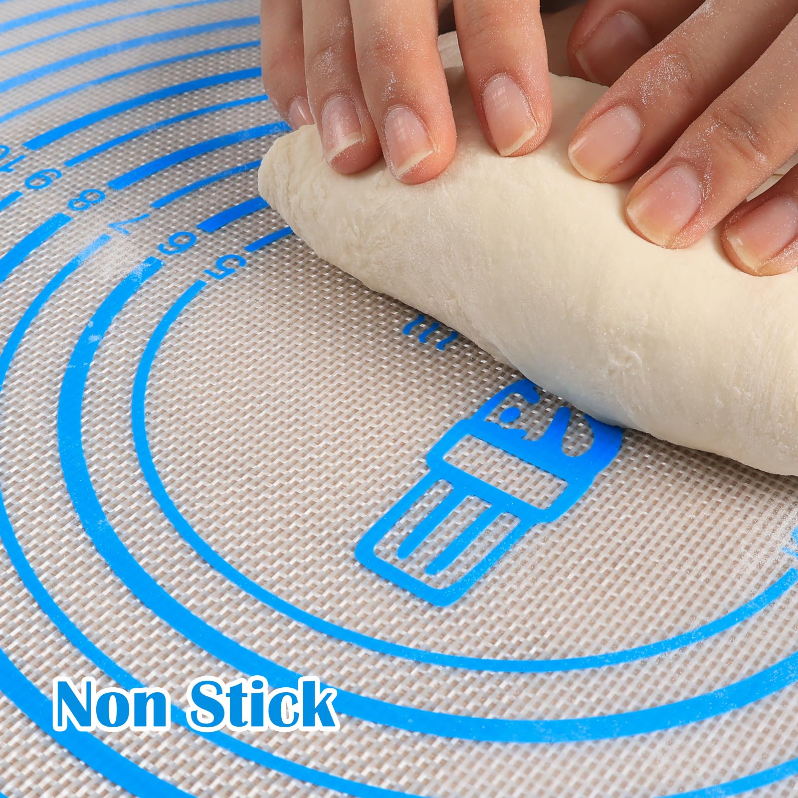 Folksy Super Kitchen resistente a temperaturas para hornear y trabajar masas
