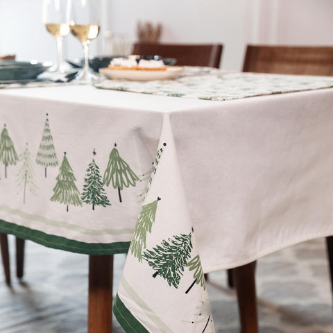 Mantel Folkulture en algodón 100% para mesa suave y duradera.