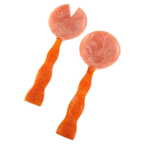 Pinzas para ensalada Folkulture de resina, color vivo, para servir con facilidad.