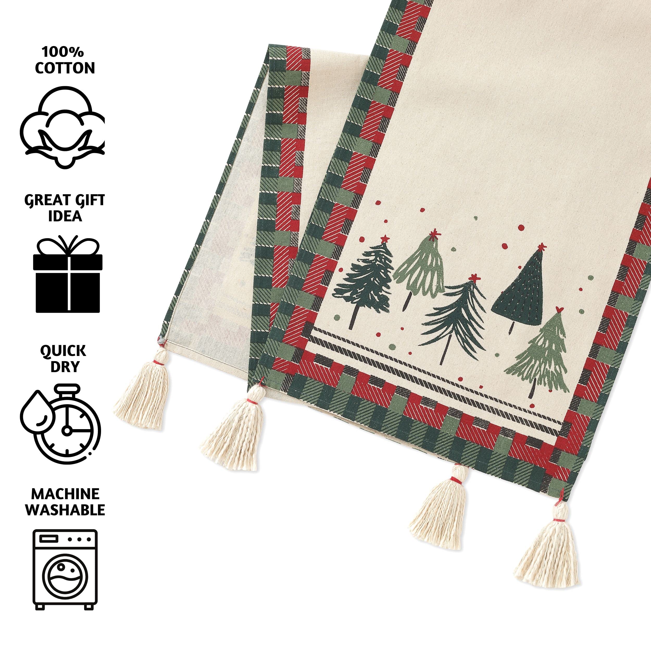 Folkulture regalo de Navidad: camino de mesa práctico y decorativo para regalar.
