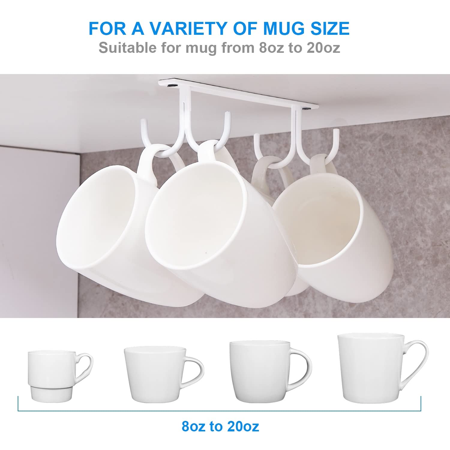 Gancho de hierro resistente de FOMANSH para tazas pesadas