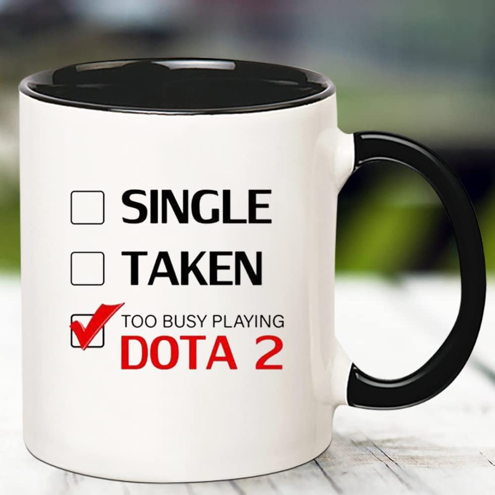 Detalle de impresión de la taza Fonhark Dota 2 en colores vivos