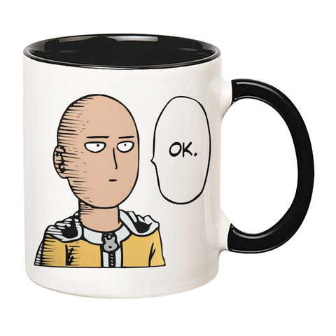 Taza Fonhark Saitama con impresión a dos caras para anime.
