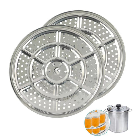FONLLAM 2Pack: rejilla para conservas inoxidable de 11 pulgadas, diseñada para procesar varios frascos