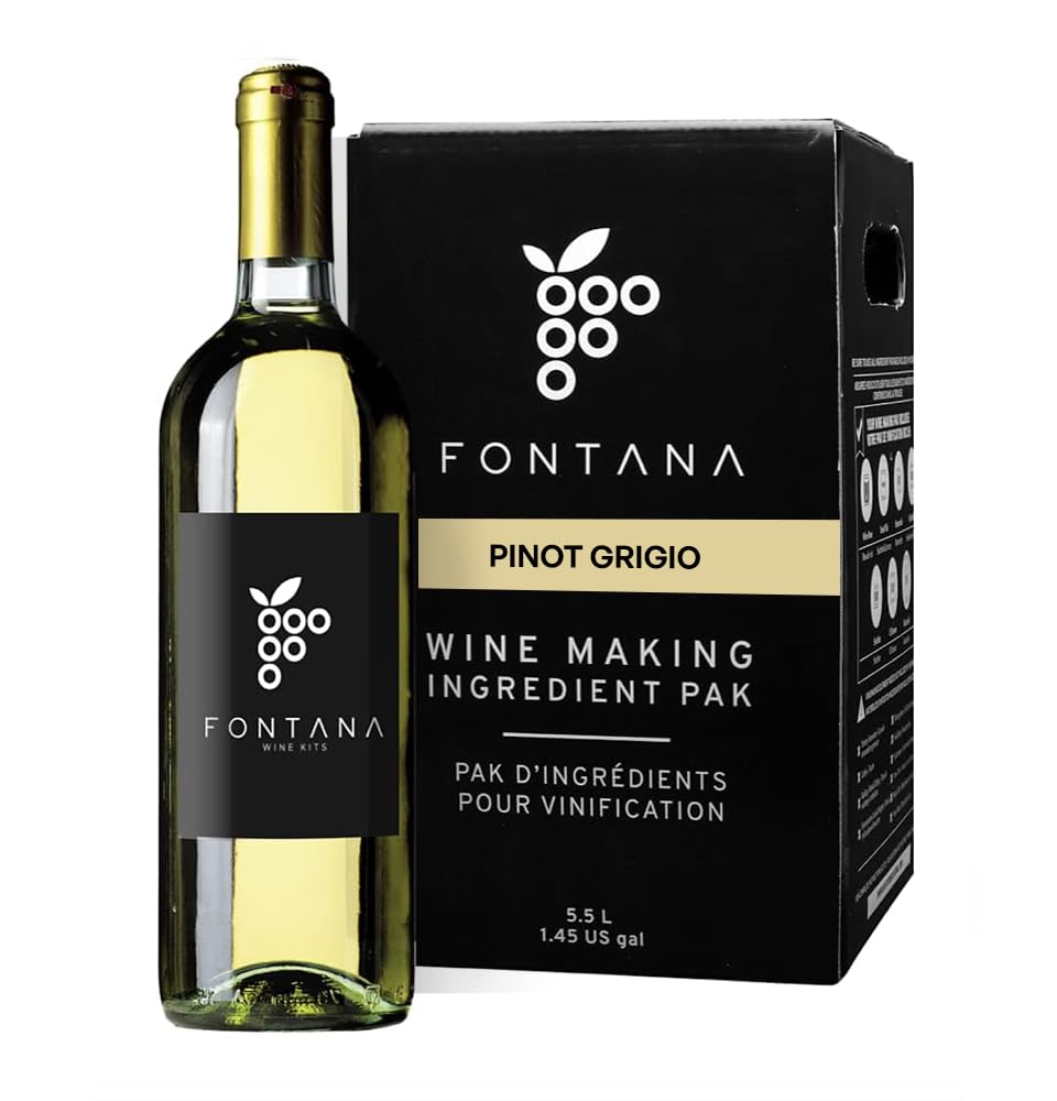 Fontana Pinot Grigio Kit: aromas cítricos y pera para maridar con pescados ligeros.
