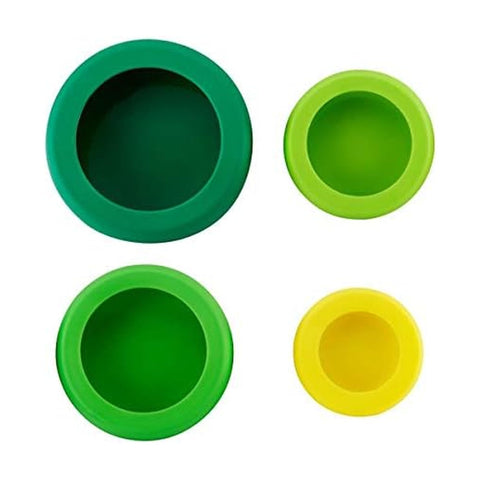Food Huggers conjunto 4 verde, mantiene frescas las frutas y verduras.