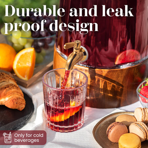 Dispenser FOODLE con base de acacia, realza la mesa con toque natural.