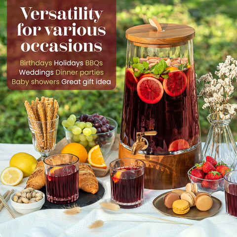 Dispenser FOODLE con grifo sin fugas para rellenar bebidas sin goteos.