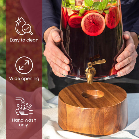 Dispenser FOODLE para bodas y fiestas, ofrece servicio de bebida con estilo.