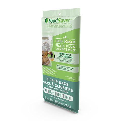 FoodSaver bolsas cierre hermético 1qt: sellado que mantiene la frescura