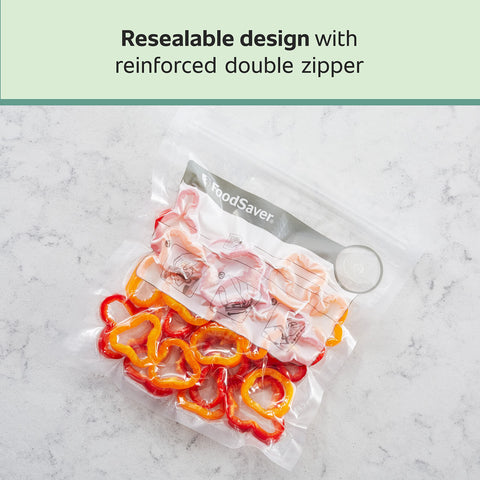 FoodSaver bolsas hermeticas conservan sabores en refrigeración y congelación