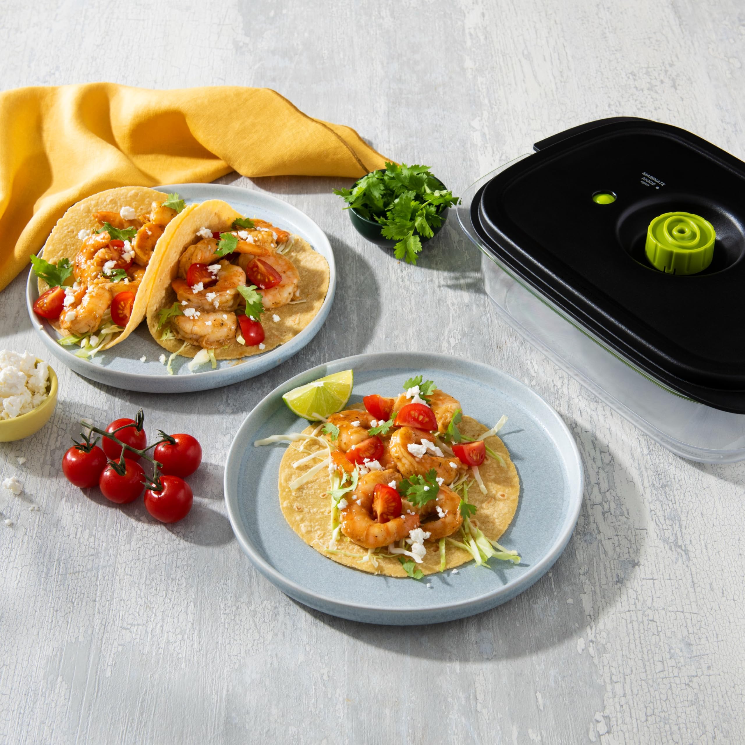 FoodSaver Contenedores anidables y apilables optimizan espacio en la cocina