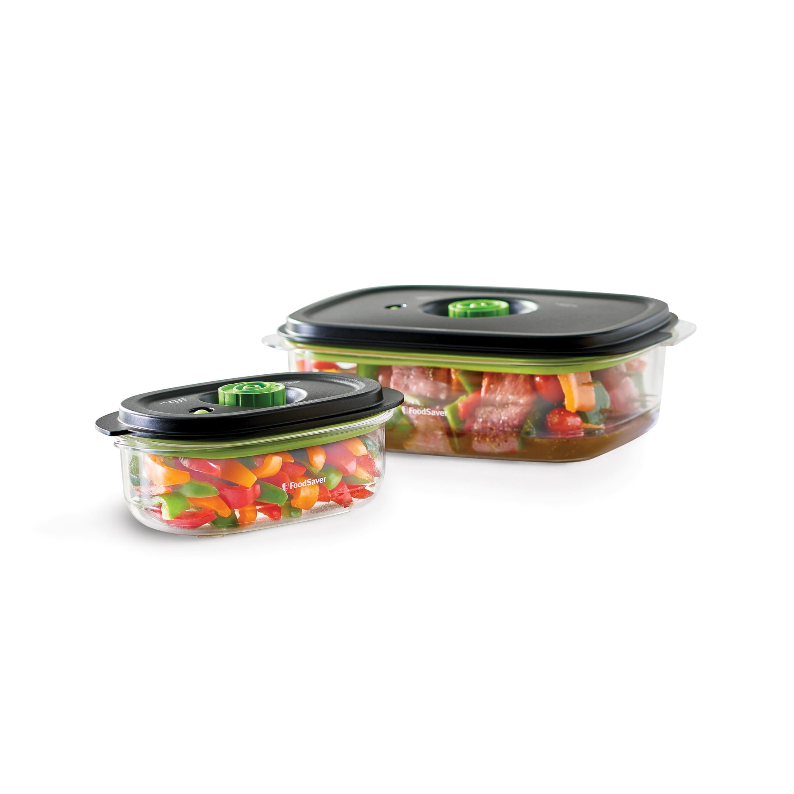 FoodSaver Contenedores Preserva Vacio muestran sello hermético para conservar frescura