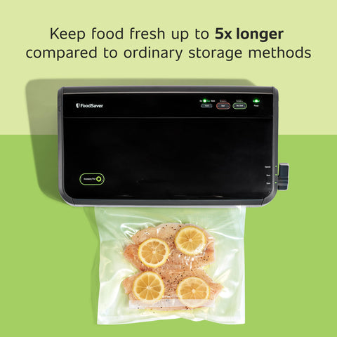 FoodSaver: corte de rollos integrado para bolsas a medida