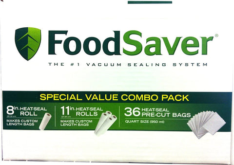 FoodSaver paquete especial de sellado al vacío para mayor conveniencia