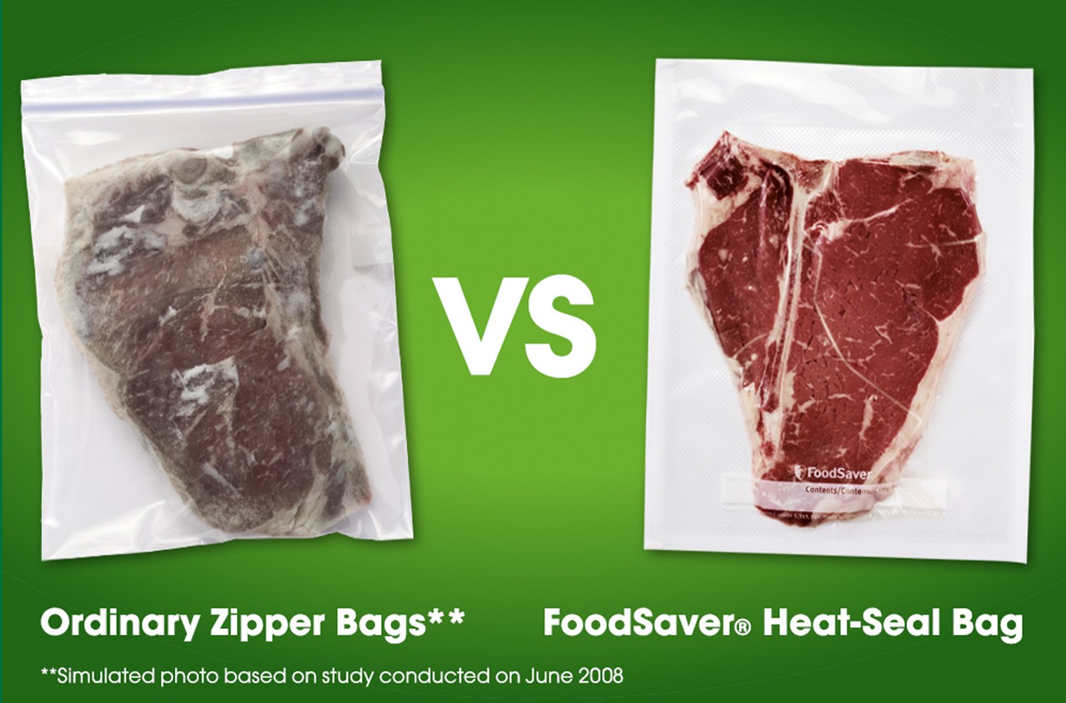 FoodSaver, barrera contra humedad y oxígeno para mantener la frescura.