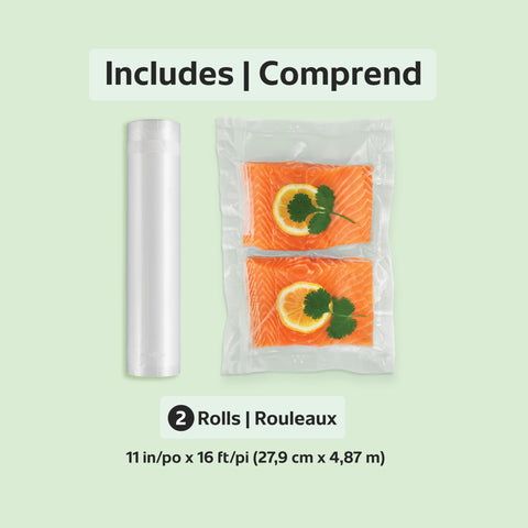 FoodSaver: sellado eficiente que protege carnes y sobras manteniendo sabor y textura.