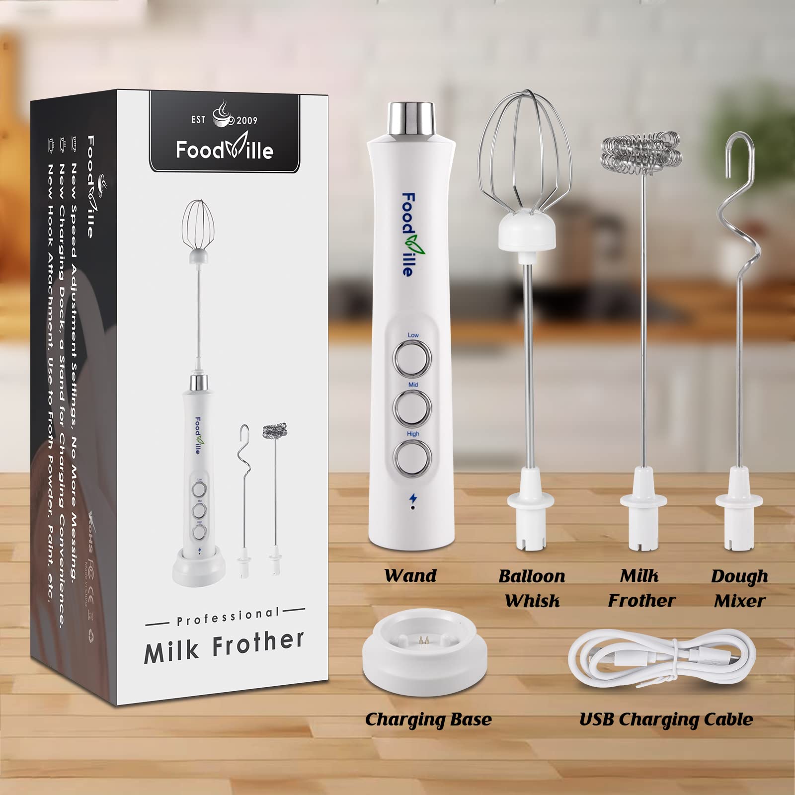 FoodVille MF09 carga USB: recarga flexible para la cocina
