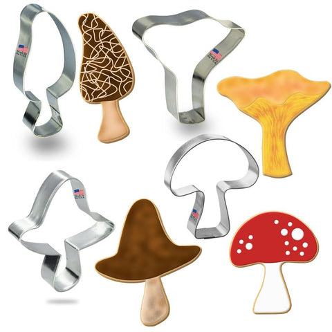 Cortador Foose hongo colmenilla de 4 pulgadas para galletas creativas.